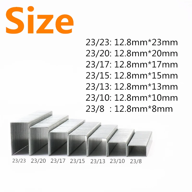 1000Pcs Heavy Duty Thick Layer Staples for Big Stapler staple nails set