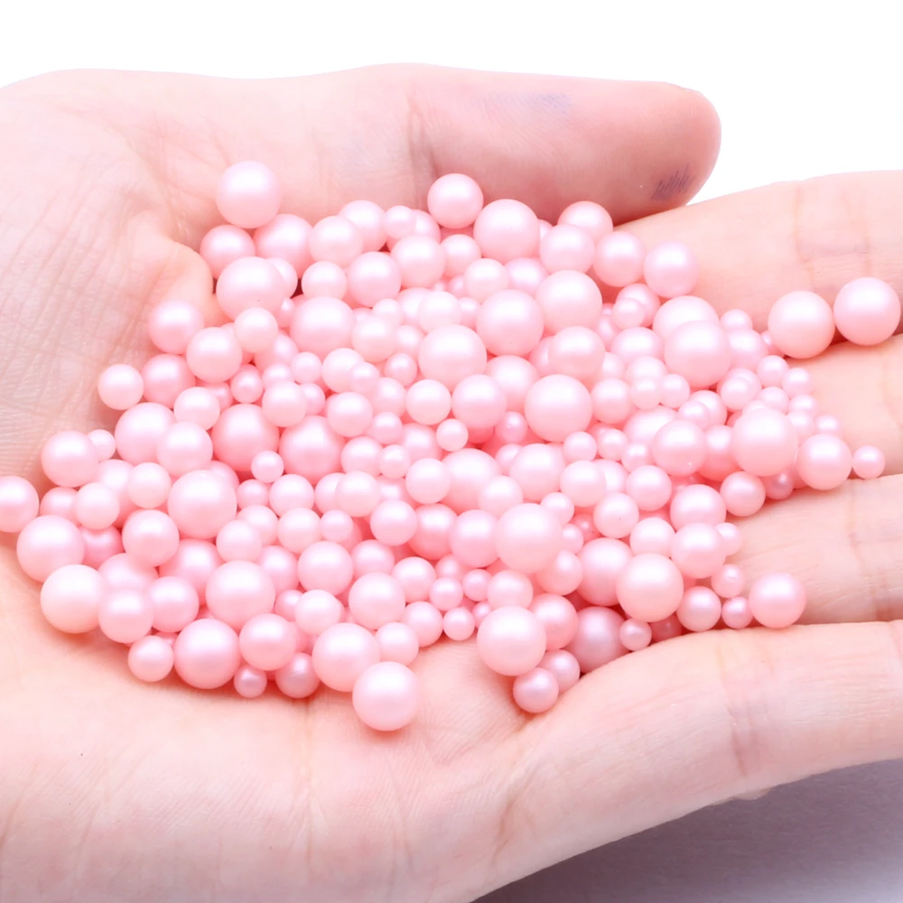 01 flesh pink Смешанные размеры 3456 мм 100pca без круглое отверстие жемчуг много матовых цветов доступны Многоцелевой DIY украшения ремесла - Цвет: 01 flesh pink
