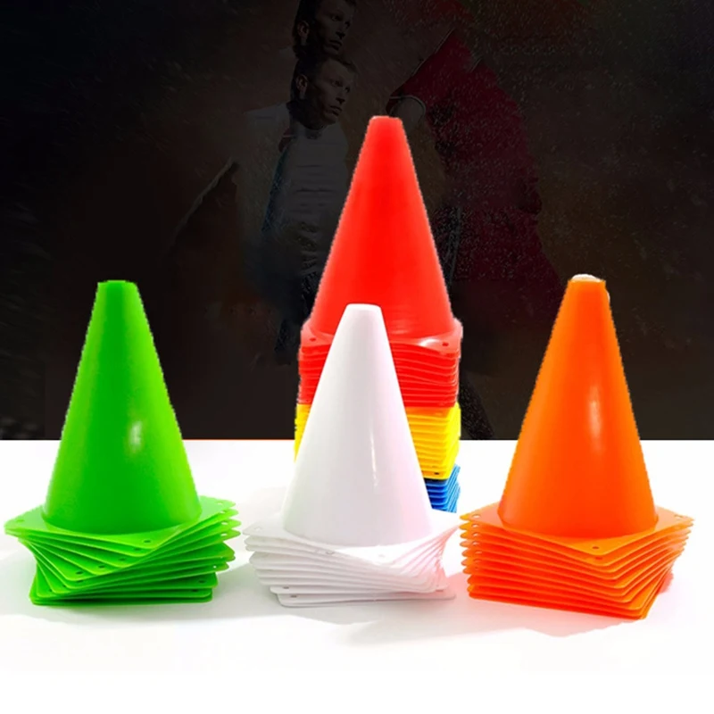 

18cm Football Training Logo Bucket Kindergarten Basketball 7 Inches Three Corner Mark Barriers Training Cone Corner Mark Tools
