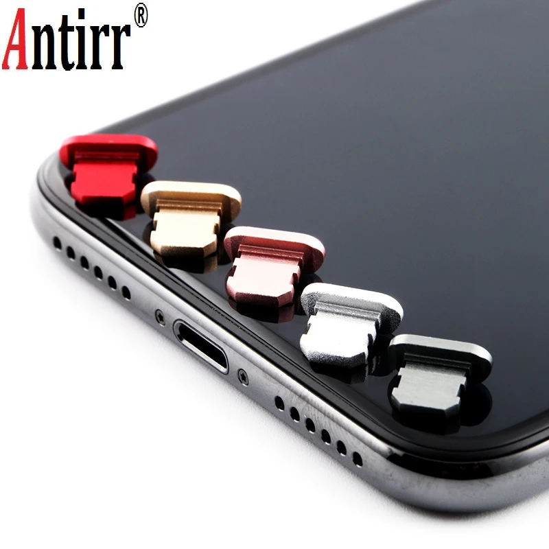 Practical Mobile Phone Anti Dust Plug Metal Charger Port Anti Dust Plug For IPhone 5 6 7 8 plug X USB Port Cover Dust Plug afbeelding