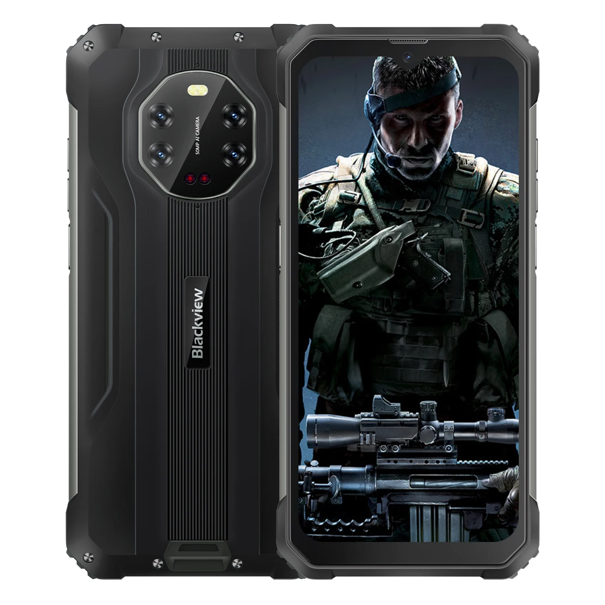 Blackview BV8800 G96 90Hz Rugged Smartphone 6.583'' FHD+ IP68 Waterproof 8380mAh 20MP Night Vision+50MP Rear Camera Mobile Phone laptop 8gb ram 8GB RAM