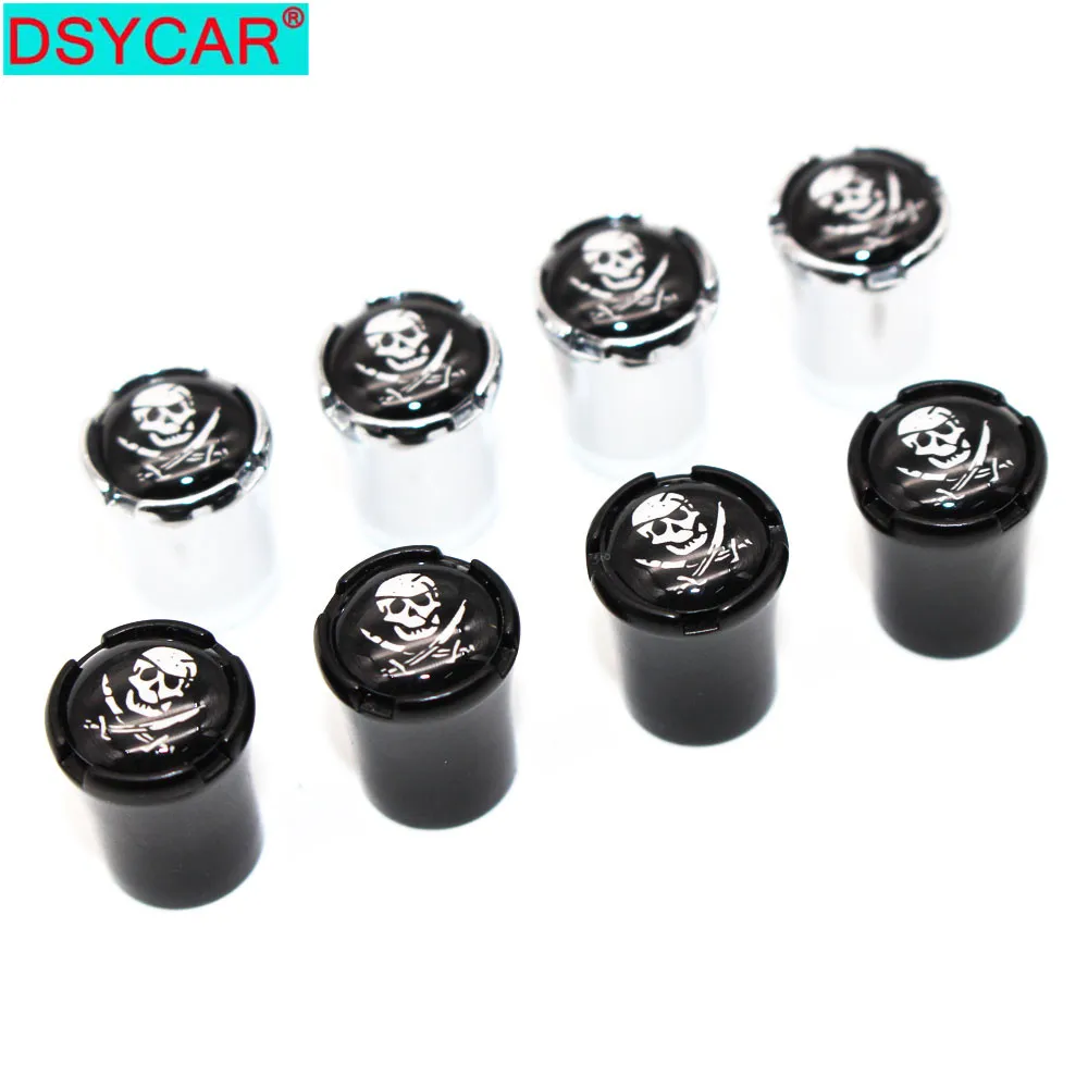 

DSYCAR 4Pcs/Set Car Styling Zinc Alloy Car Tire Valve Caps Wheel Tires Tire Stem Air Cap Airtight Covers