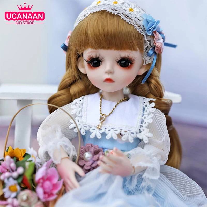 UCanaan/BJD кукла 30 см 1/6 18 шарнирные куклы для девочек Сменные глаза с полный комплект