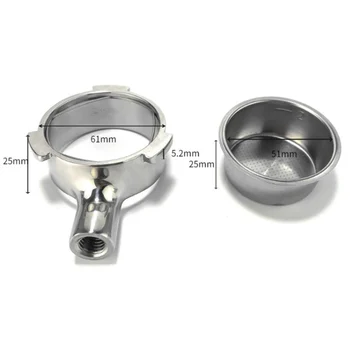 

1pcs 51MM Coffee Portafilter For Delonghi ECO310/EC680/EC685 With Filter Basket For Coffee Machine Coffeeware Cafetera