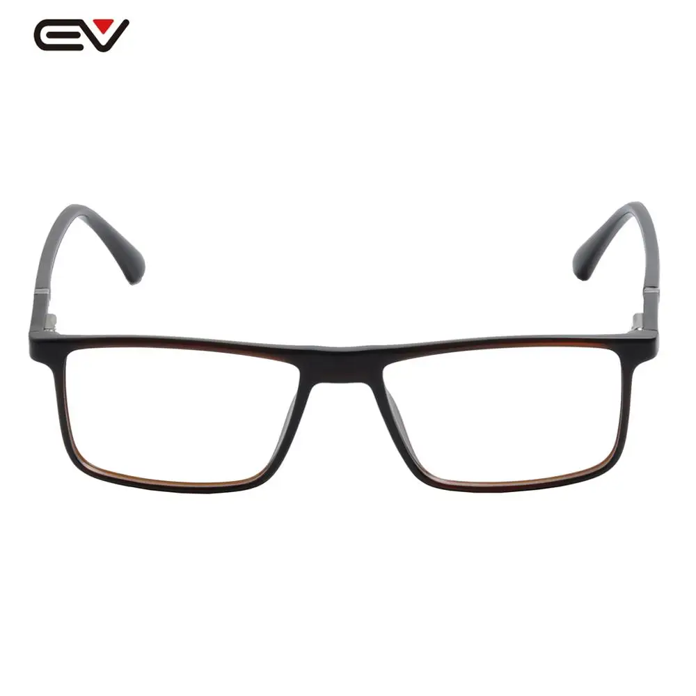 

Blue Blocking Eyeglasses For Men Anti-Blue Ray Rectangle Glasses w/Spring Hinge Computer Eyewear Clear Lens Eyeglasses Frame