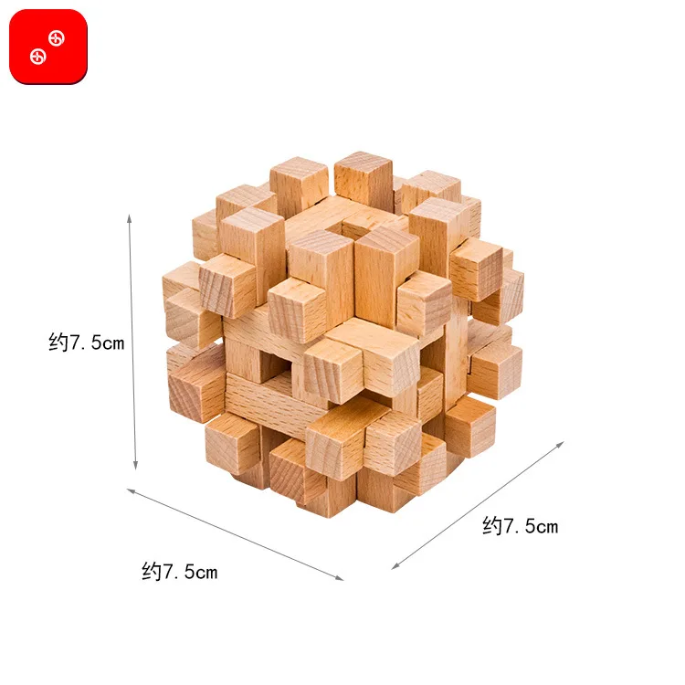 Строительные блоки Burr головоломки для детей и взрослых решение образовательной силы Миссия игрушки Любань замок двойной крест клетка