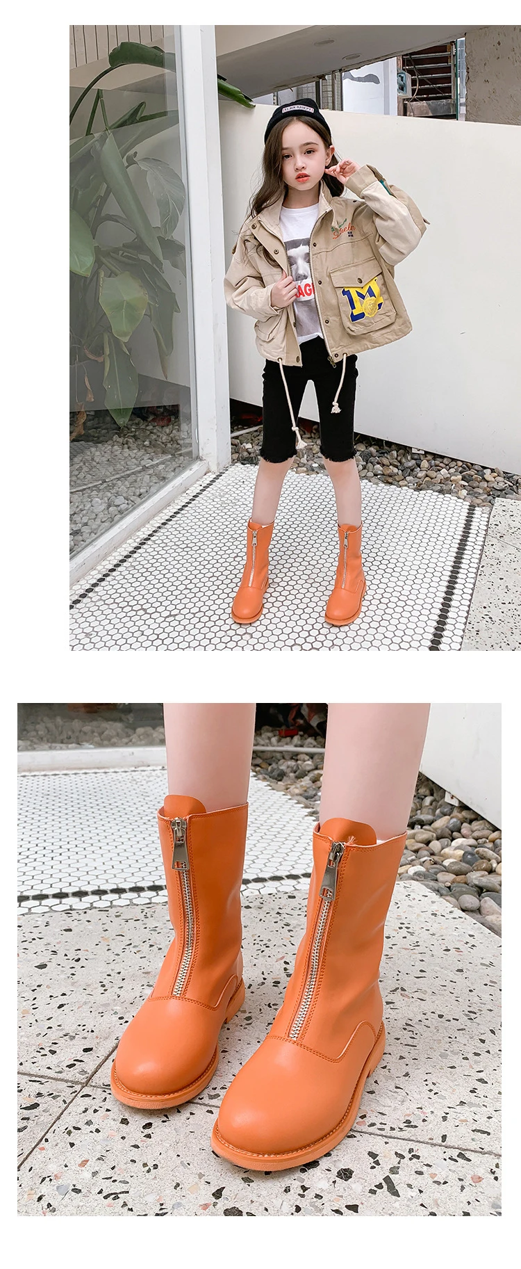 Dr. martens/детская обувь для девочек; ботинки в байкерском стиле; зимняя обувь; кожаные сапоги для маленьких девочек; высокие сапоги до колена; childr