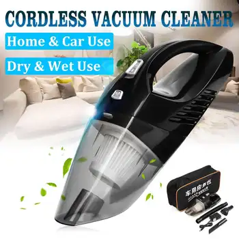 

120W Powerful Wireless Car Vacuum Cleaner Portable Handheld Cordless Wet&Dry Vacuum Home Car Cleaning Use Rechargeable Vacuums
