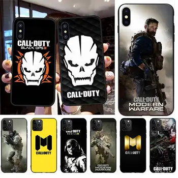

PENGHUWAN Call of Duty Warzone Black TPU Soft Rubber Phone Cover for iPhone 11 pro XS MAX 8 7 6 6S Plus X 5S SE XR case