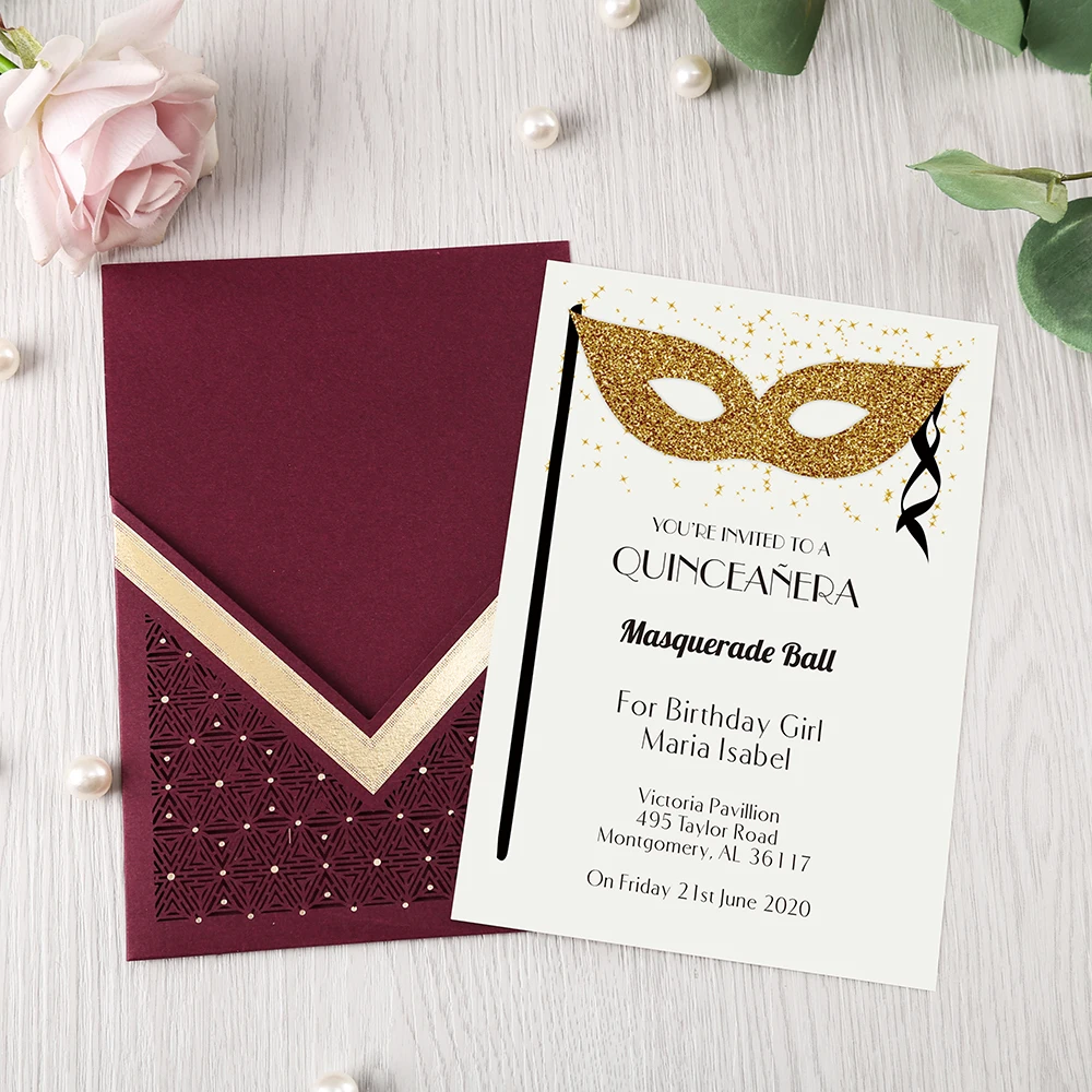 1 шт. бордовый темно синий красный золотой вертикальный лазер Quinceamera вечерние