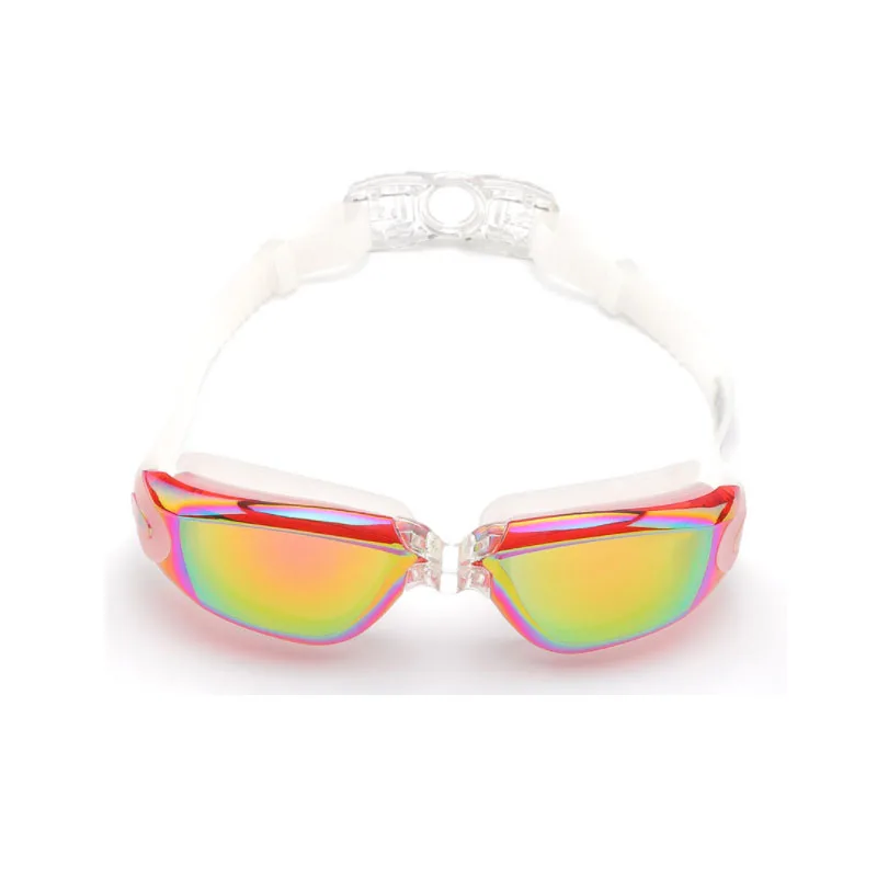Очки для плавания Perscription близорукость для взрослых детей для женщин, с длинными волосами силиконовые колпачки набор очки для вождения мужские детские очки для плавания - Цвет: Red