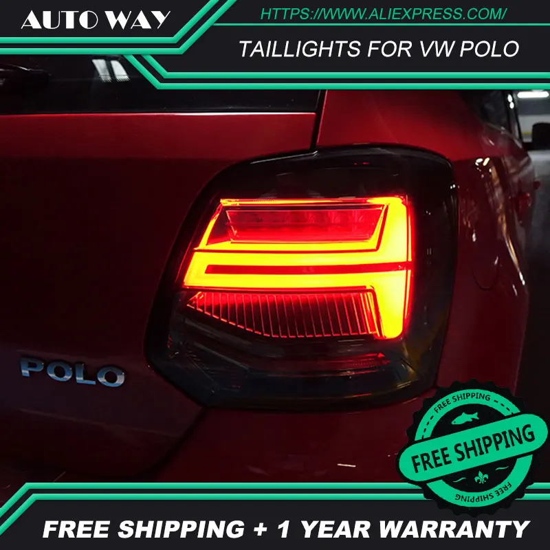 Автомобильный Стайлинг задние фонари чехол для VW Polo 2011 2017 задний фонарь