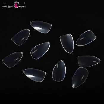 

500 Pieces Pack of Pointy Fake Nails Ballet Girl Gel All Affixed with Fake Nails Minimalist Style 2 Colors