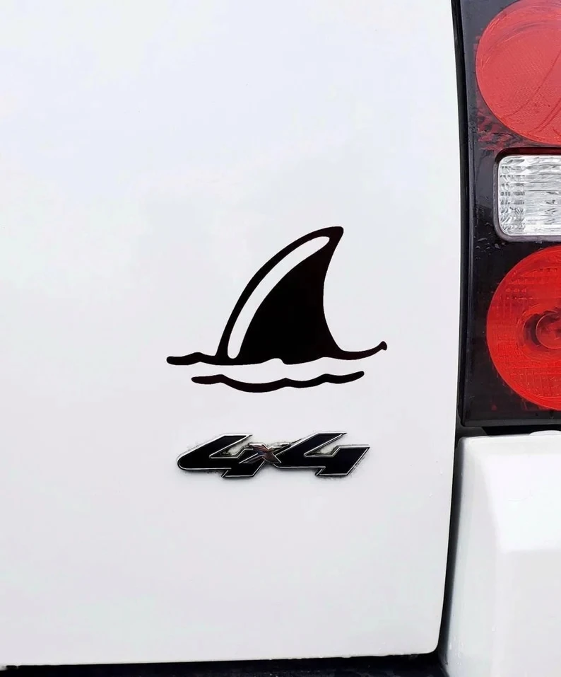 Shark Dorsal Fin Car Sticker Sports Body Auto Door Racing Decal Exterior Accessories Products | Автомобили и мотоциклы