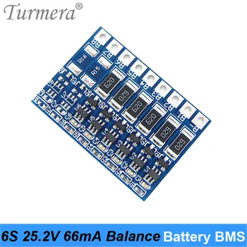 

Turmera 6S 24V Balance BMS Lithium Battery Protection Board 66mA Balancing Current for 21.6V 25.2V Screwdriver Battery Pack Use