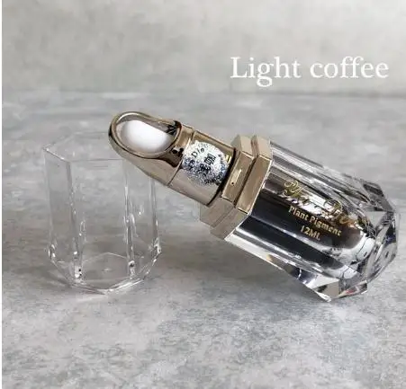 Light coffee Топ 12 мл пигмент для татуировки, Перманентный макияж, чернила для татуировок, пигмент для глаз, губ, краска для тела, профессиональные чернила для татуировки - Цвет: Light coffee