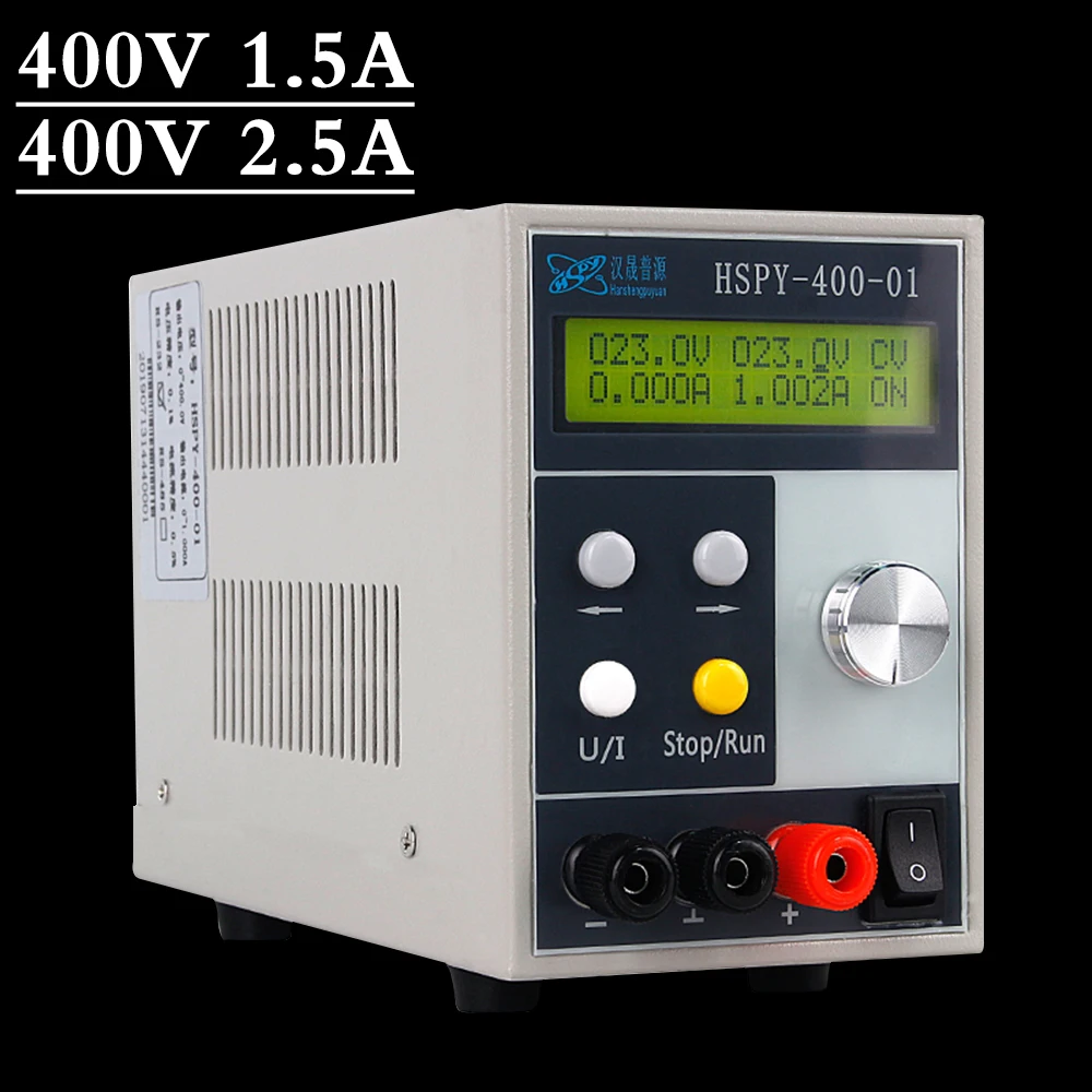 HSPY 400V 1.5A программируемый 0,01 V 0.001A лабораторный источник питания Регулируемый Импульсный лабораторный источник питания цифровой регулятор тока