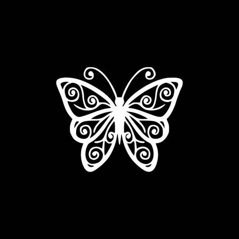 Black/Sliver Butterfly Car Decal Waterproof Removable Art Modern Rear windshield Decor Window S1014 | Автомобили и мотоциклы