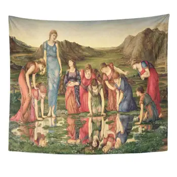 

Wall Hanging Fine The Mirror of Venus on Burne Jones Tapestries Home Decor Print
