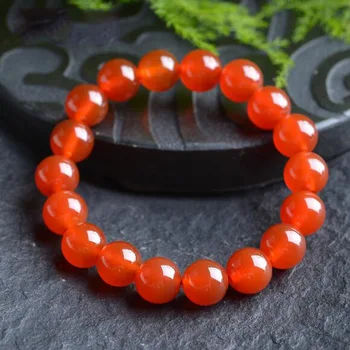 

Natural red agate bracelet simple retro agate bracelet female models