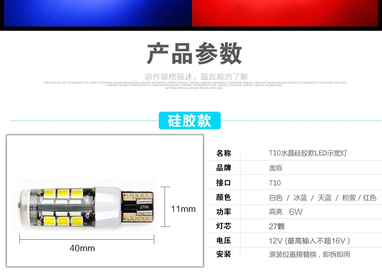 Для Honda Jade width лампа Светодиодная Передняя маленькая лампа T10 позиция лампа Нефритовая лампа модификация