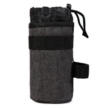 

Bike Handlebar Stem Bag Food Snack Storage Bike Water Bottle Carrier Bag Bike Packing Bicycle Touring Bike Saddle Bag Black