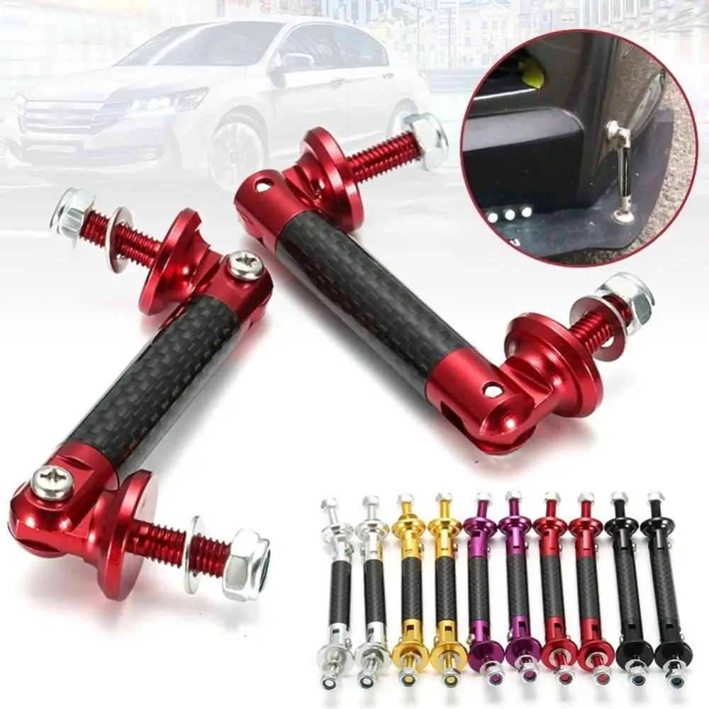 2Pcs Universal Car Front/Rear Frame Bumper Lip Protector Rod Support Bars Decor Lip Protector Rod Splitter Strut Tie Bar Kits