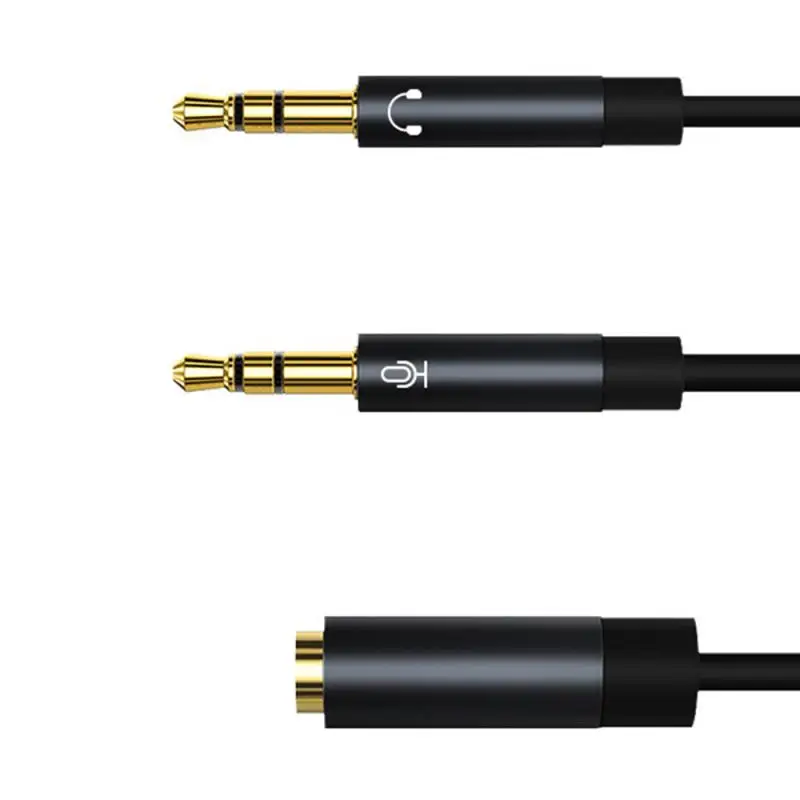 3.5mm Headset Computer Conversion Cable Headphone Mic Audio Splitter