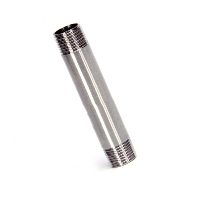 

1/8" 1/4" 3/8" 1/2" 3/4" 1" BSP Male Thread Long Nipple 304 Stainless Steel Pipe Fitting Connector Adapter Length 300mm