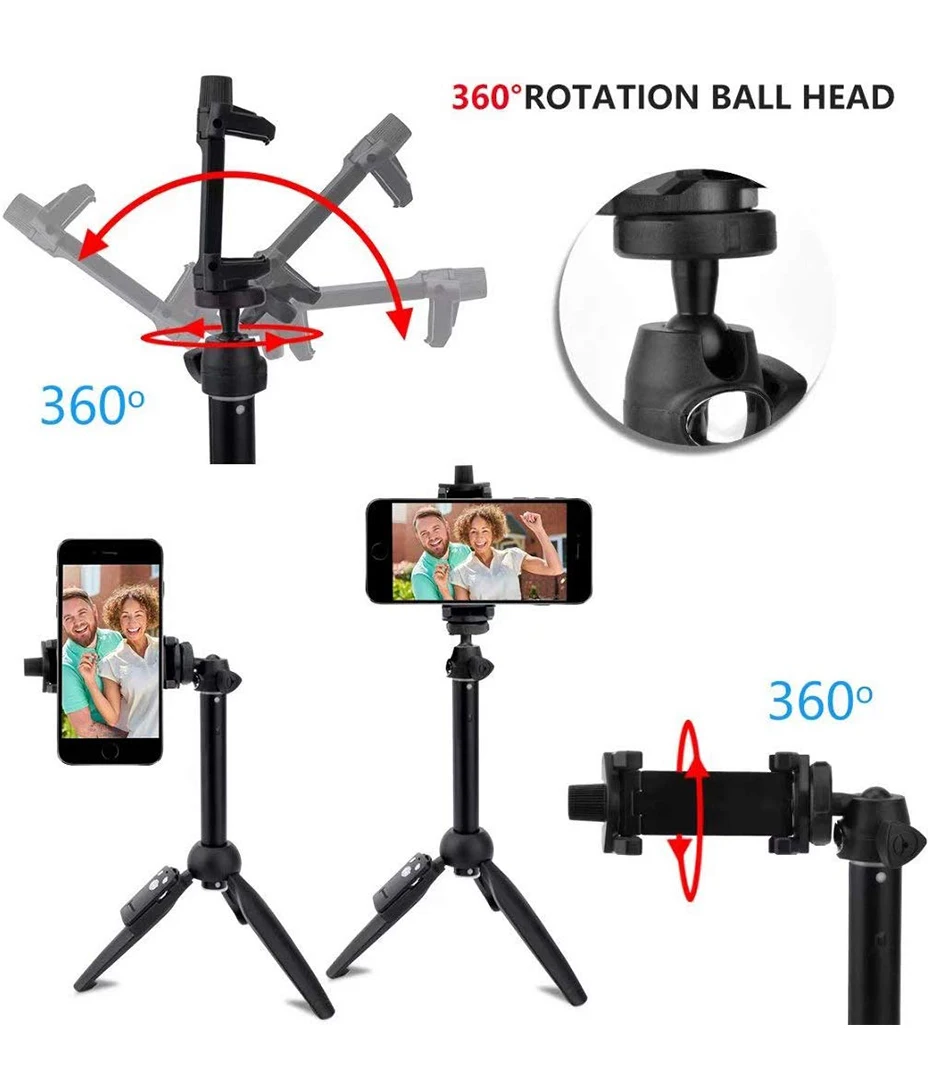 Novo sem fio bluetooth selfie vara extensível
