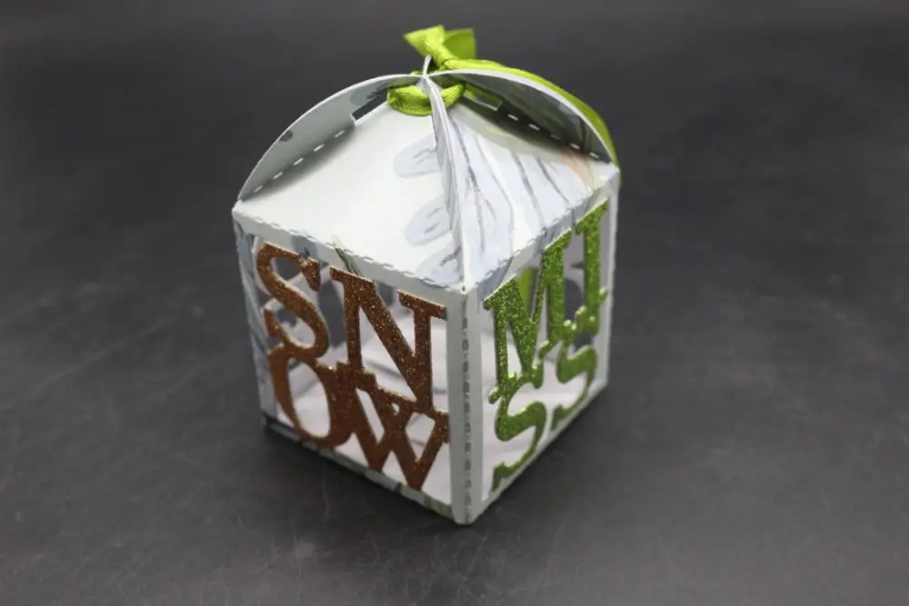 Высечки психического резки 3Dbox коробка конфет порезы DIY Рождественский Скрапбукинг крафт-бумаги альбом ручной работы карты резак дырокол для канцелярских принадлежностей