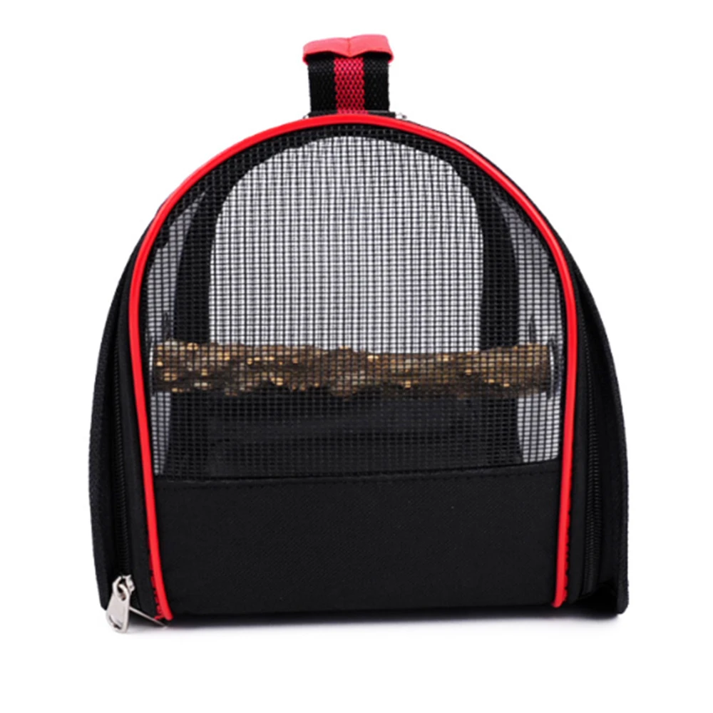 Bird Transport Cage Outdoor Travel Carrier Breathable Space Parrot Go Out Backpack Multi-functional Bird Carrier with Perch