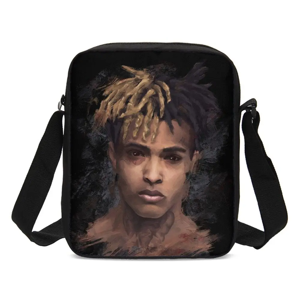 XXXtentacion/сумки-мессенджеры для мальчиков; сумки с принтом героев из мультфильма «рэп»; детские дорожные сумки; детские сумки на ремне; сумки на плечо - Цвет: Хаки