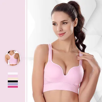 

Bras Underwear Push Up Sport Bras Seamless Clothing for Female Padded Bra Solid Color Brassiere Vest Slim Fashion Underwear
