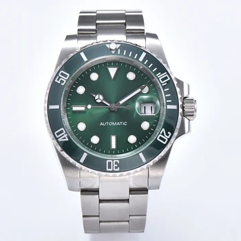 

40mm Automatic Watch Men Stainless Steel Sapphire 200m Diver Swimming Mechanical Men Watch RX101