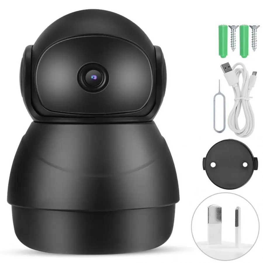 Камера Безопасности 2-Way Интерком Крытый Babycam 6 IR светодиодный 1080P WiFi PTZ IP камера черный 110-240 В