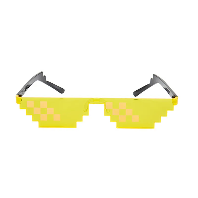 8 Bit Thug Life солнцезащитные очки для мужчин и женщин, Брендовые очки для вечеринки, мозаика, UV400, винтажные очки, унисекс, подарок, игрушка, очки