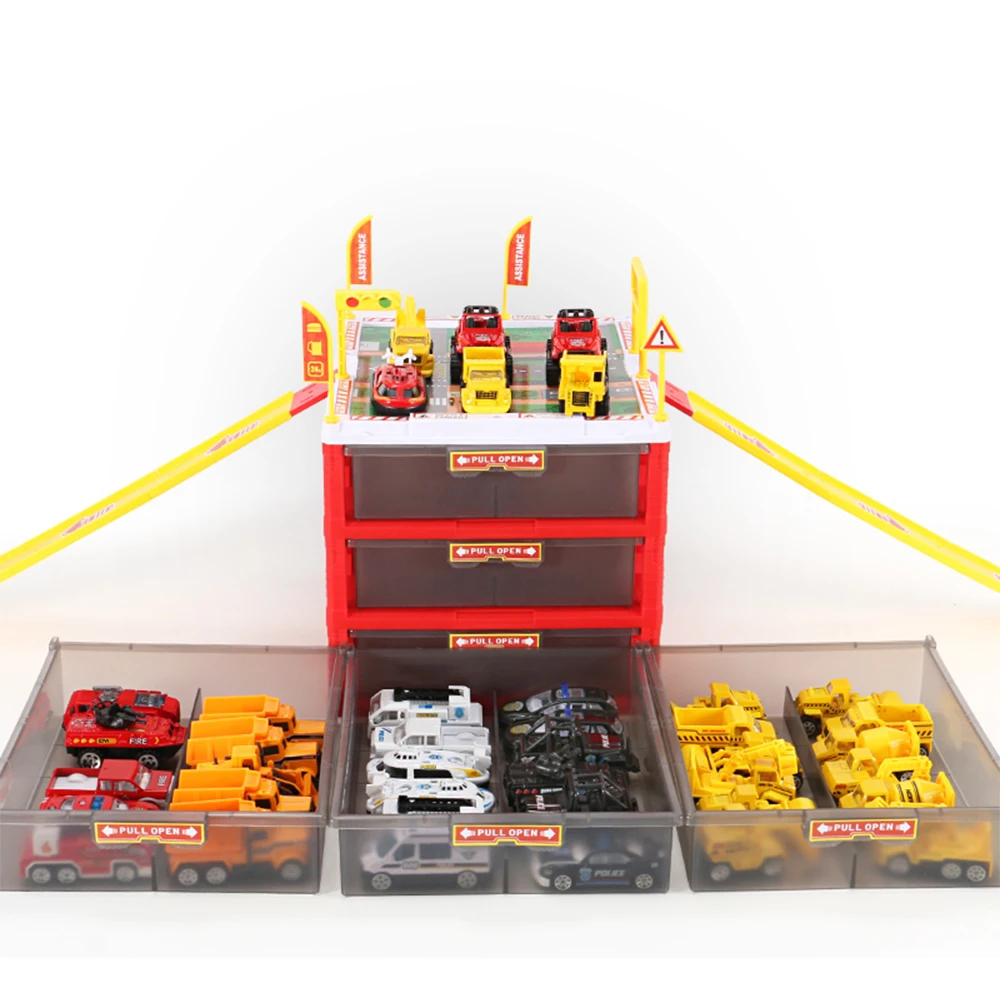 Мини парковка автомобильная игрушка многофункциональный ящик детские игрушки