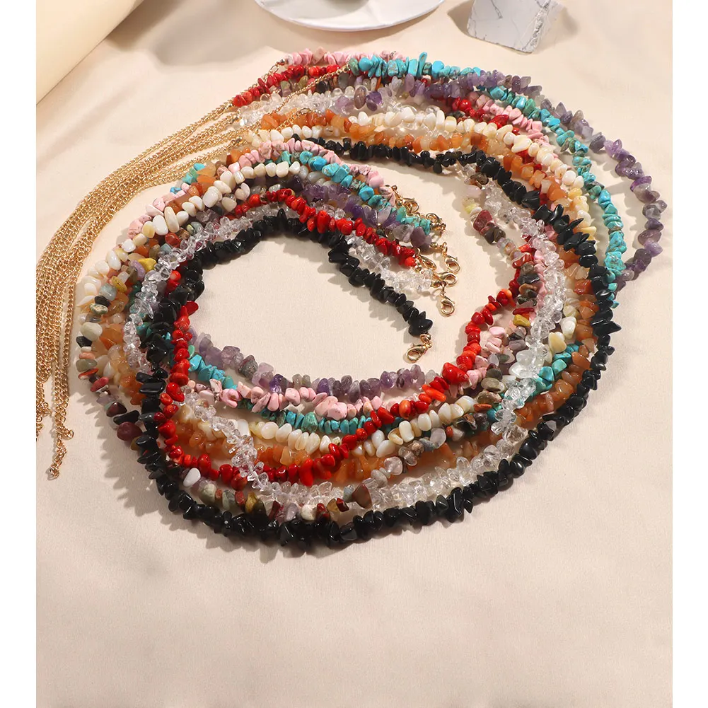 Цепочка с бирюзовым кристаллом в стиле бохо цепочка на талию из натурального