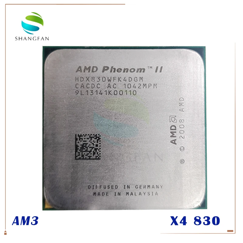 AMD Phenom II X4 830 2 8 ГГц/6 МБ/4 ядра четырехъядерный процессор для настольного