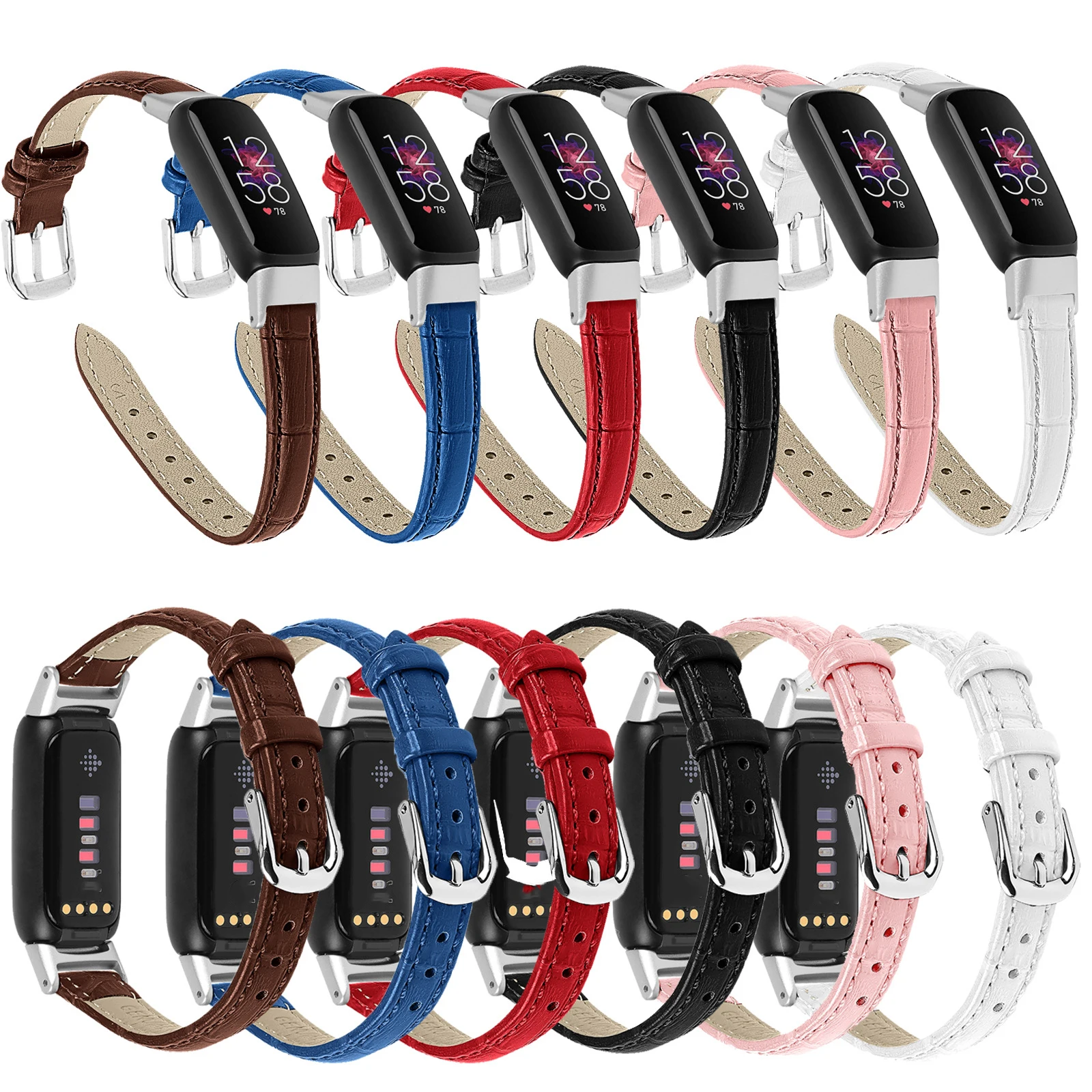 Bamboo Pattern Leather Wrist Strap Bracelet - Luxe Edition