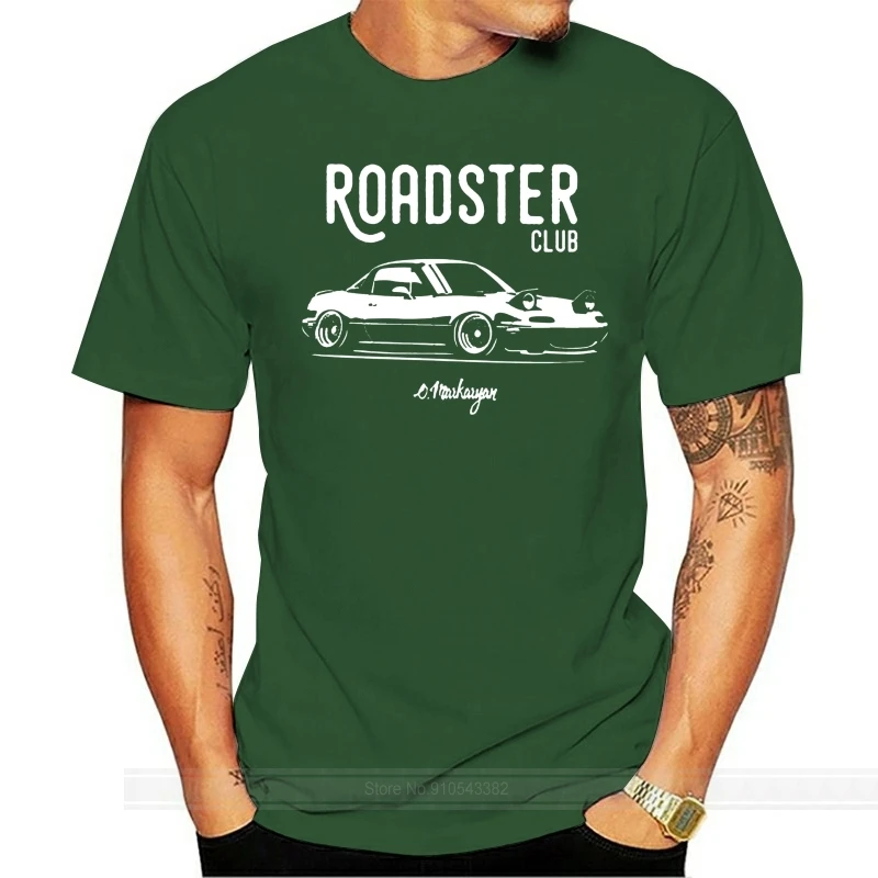 Мужская футболка Roadster club. Футболка MX5 Miata унисекс женская топ брендовая мужская