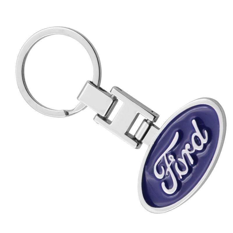 

1pcs metal car keychain key ring car badge key chain For Ford mk2 mk3 mk4 mk5 mk7 fiesta FOCUS 2 3 4 5 Car accessories