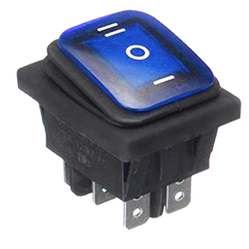 

Automobiles 3 Position Car On Off Rocker Switch Parts Plastic 6 Pins Accessories With LED Light Boat Toggle Marine Hardware