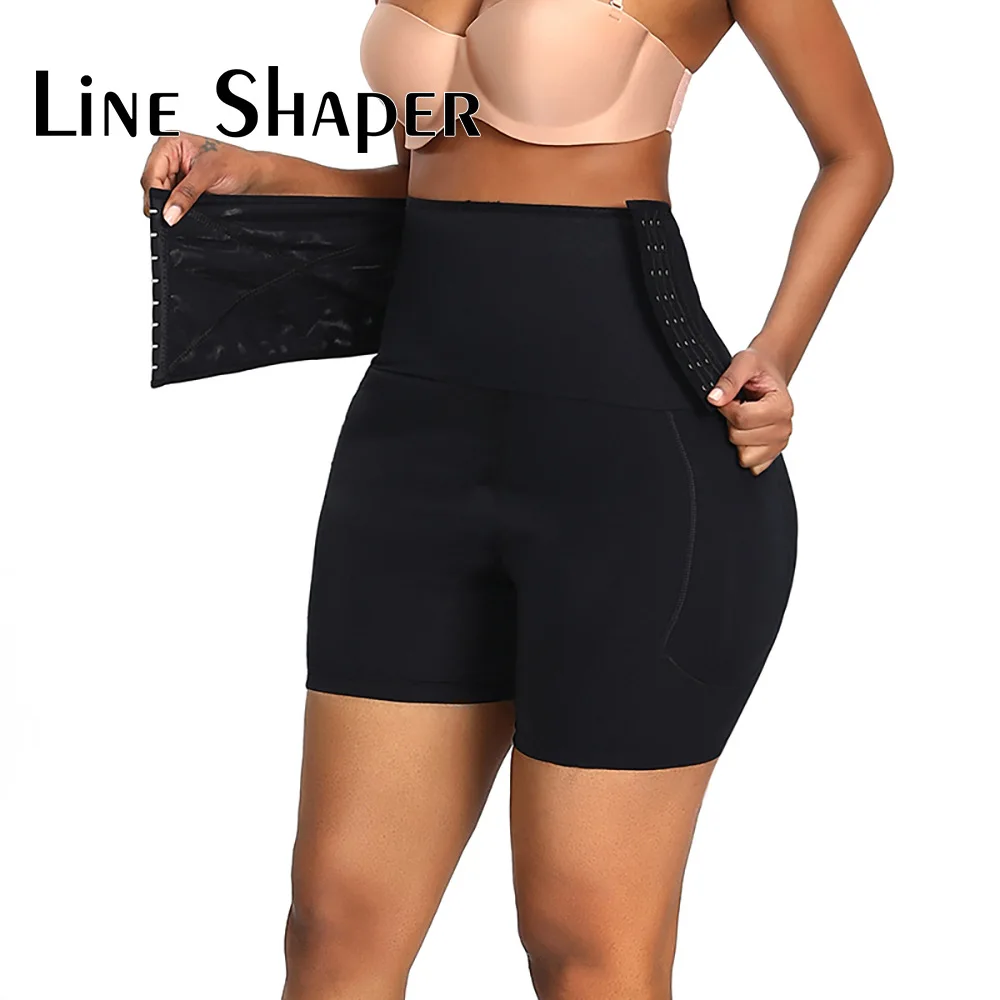 Women High Waist Body Shaper Butt Lifter Firm Control Shapewear Boyshorts