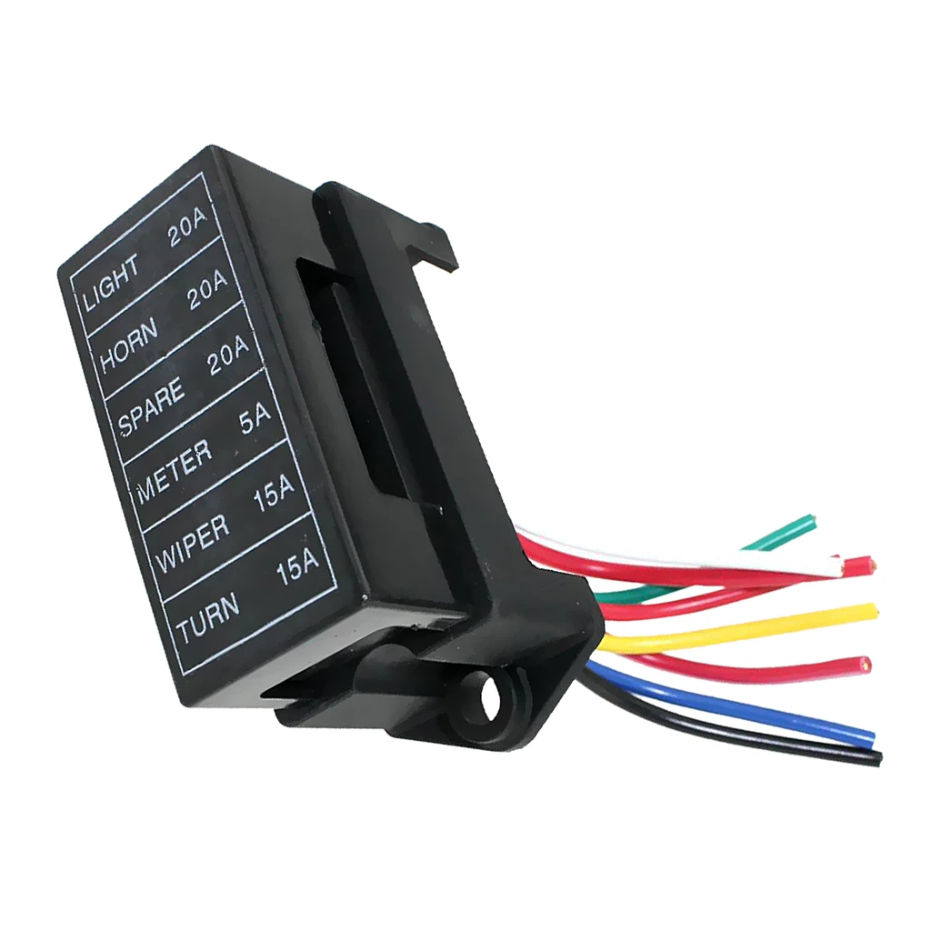 Automotive 6-Way Fusebox Fuse Holder Block For ATC ATO  Terminals