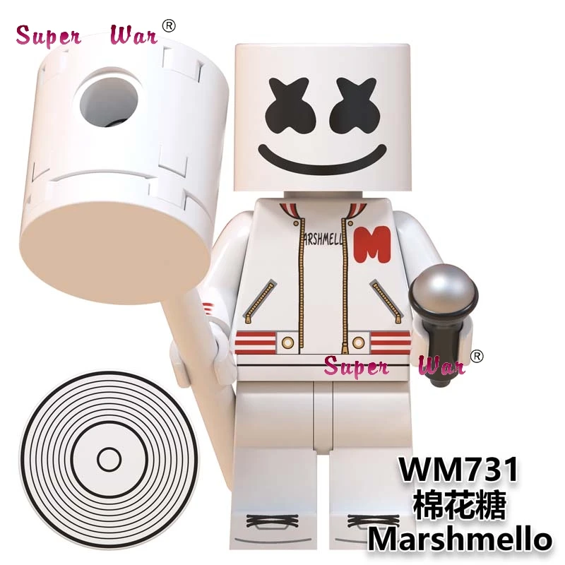 WM731 50 шт. популярные DJ королева лидер певица поцелуй Группа строительные блоки игрушки для детей подарок для детей - Цвет: WM731