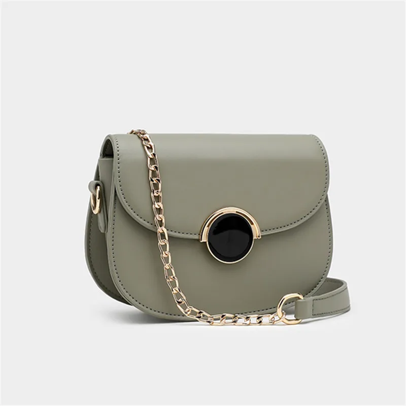 

Korean-style Stereo Stereotypes Square Sling Bag Dull Polish Metal round Plate Mirror Shoulder Cross-body WOMEN'S Bag