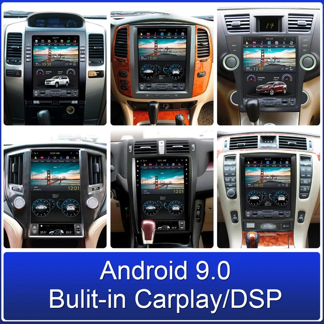 $393.99 Android car radio CARPLAY FOR Toyota Prado FOR Toyota Land Cruiser LX470 LC100 Toyota Crown FOR Toyota Highlander Google store