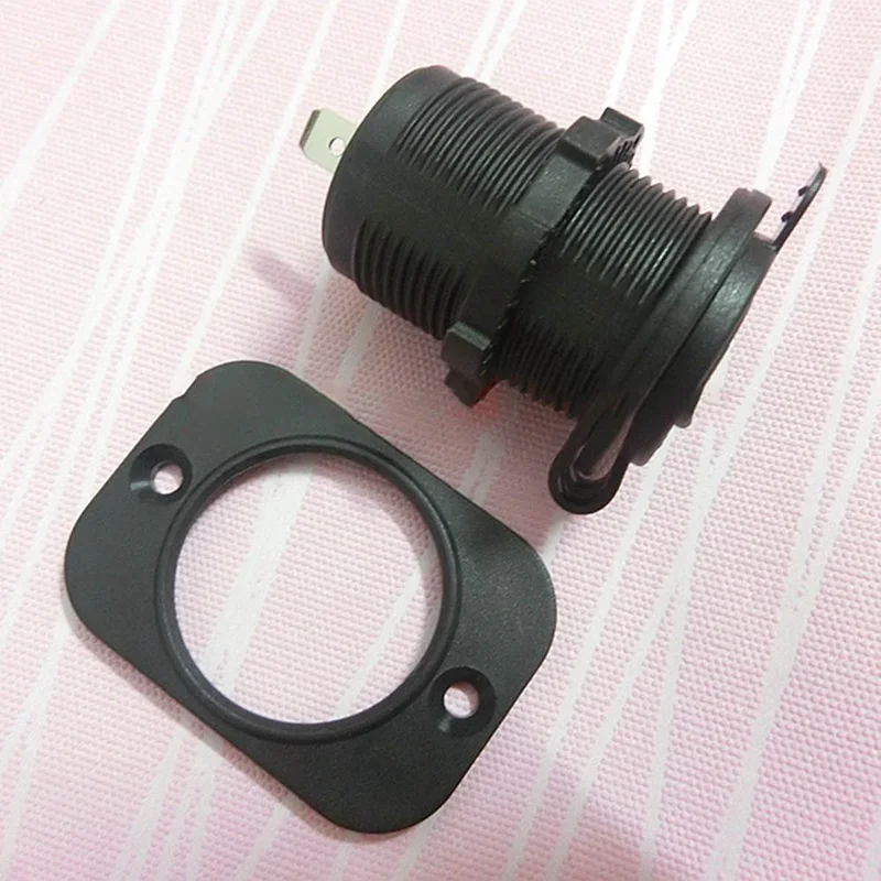Cigarette Lighter Socket 12V Waterproof Car Boat Motorcycle Cigarette Lighter Sockets Power Plug Outlet